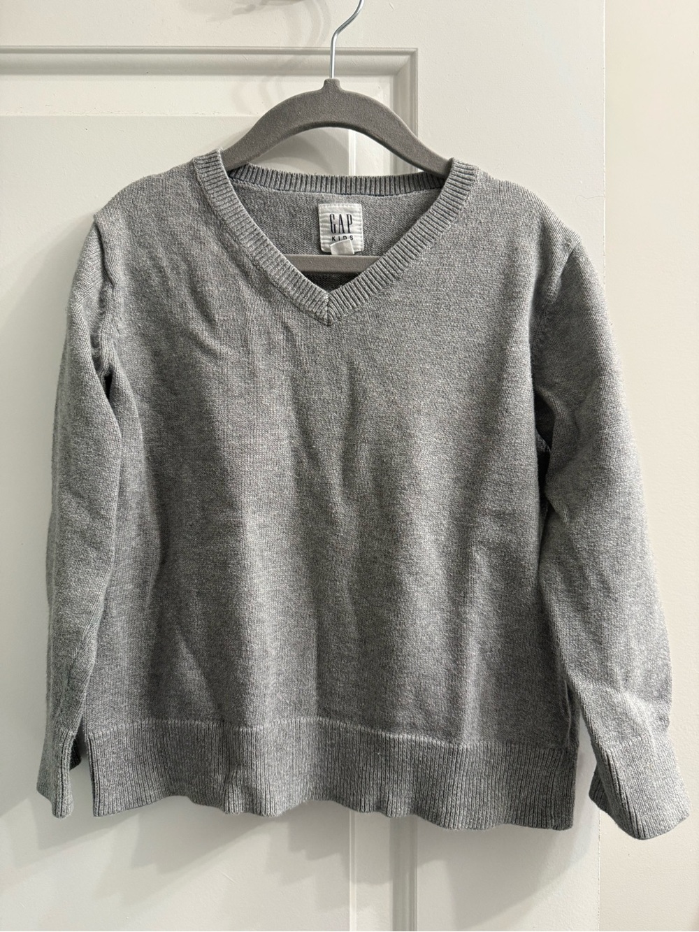 GAP Kids Light Gray V-Neck Sweater